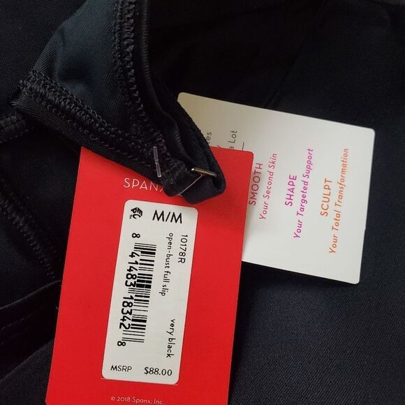 SPANX | *NEW* SmartGrip Open-Bust Full Slip - [Med, Very Black] - Picture 8 of 10